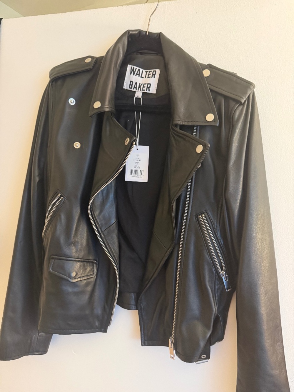 Walter baker moto leather jacket